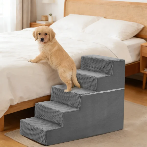 . 3-5 Step Right Angled Foam. Stairs. for Small Dogs .